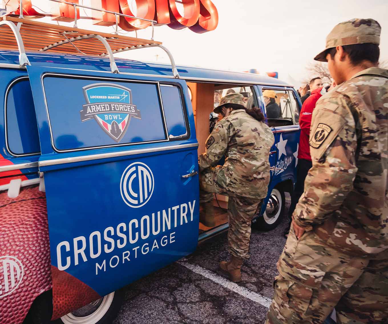 CrossCountry Mortgage & Armed Forces Bowl Van