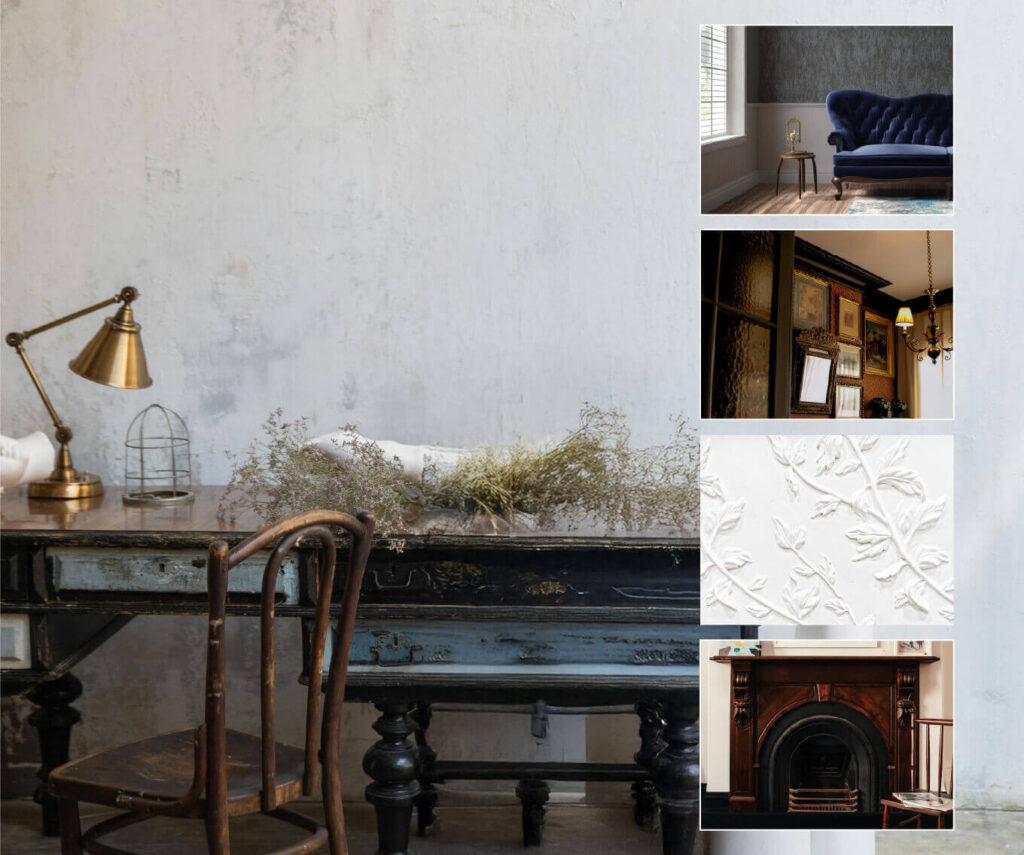 A look at the historic details and heirloom architecture interior design trend, a key design style for home decor trends in 2026.