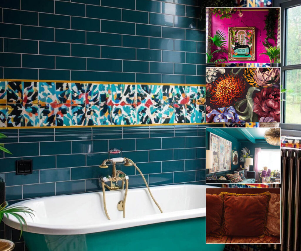 A look at the maximalist expression interior design trend, a key design style for home decor trends in 2026.