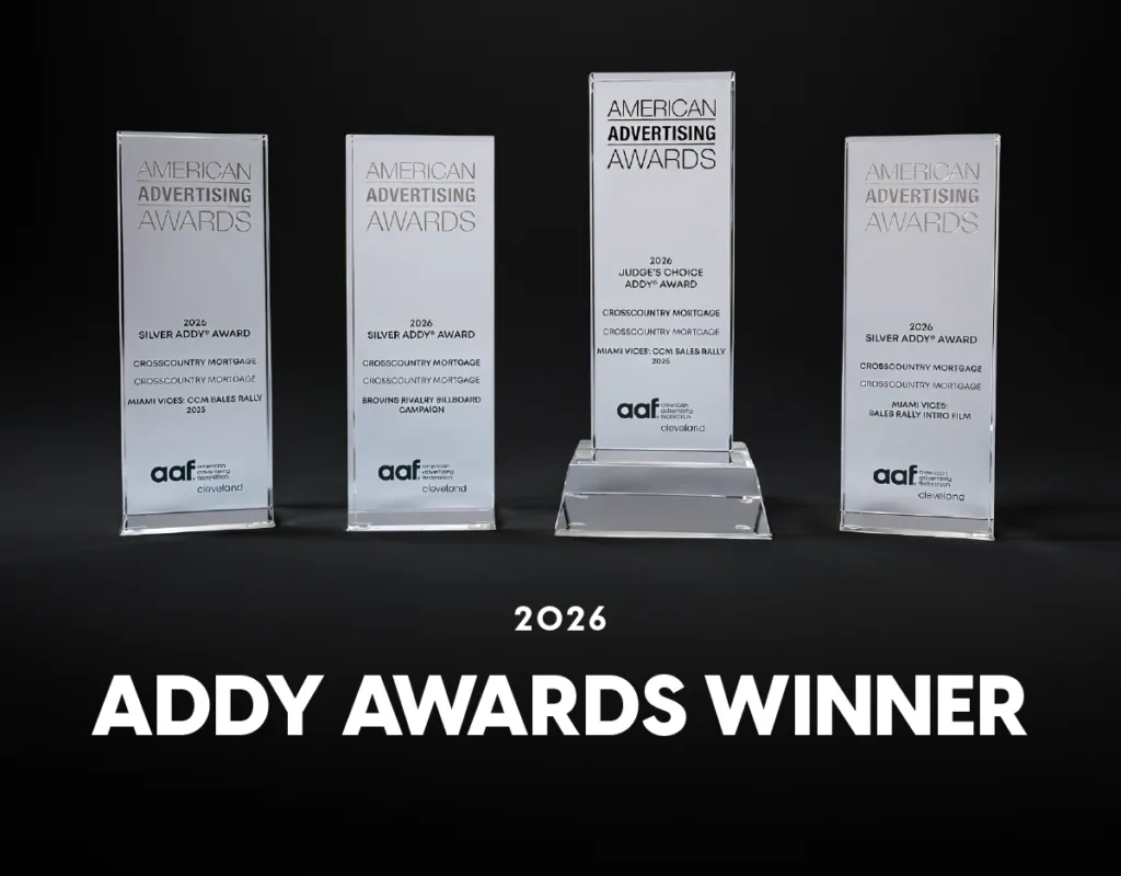  CrossCountry Mortgage team wins four Cleveland ADDY awards.