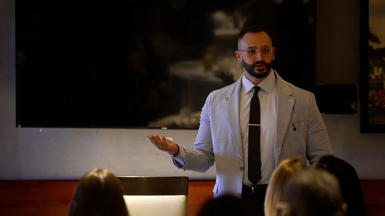 Max Fisch speaking at one of the realtor events