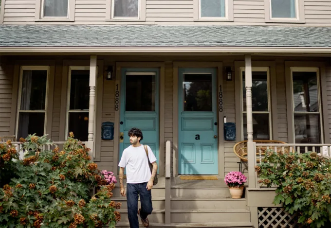 Exterior view of a duplex home, representing investment property opportunities and real estate investing.