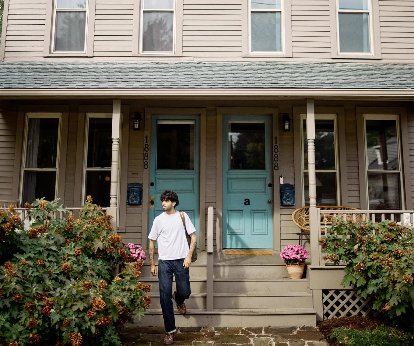 Exterior view of a duplex home, representing investment property opportunities and real estate investing.